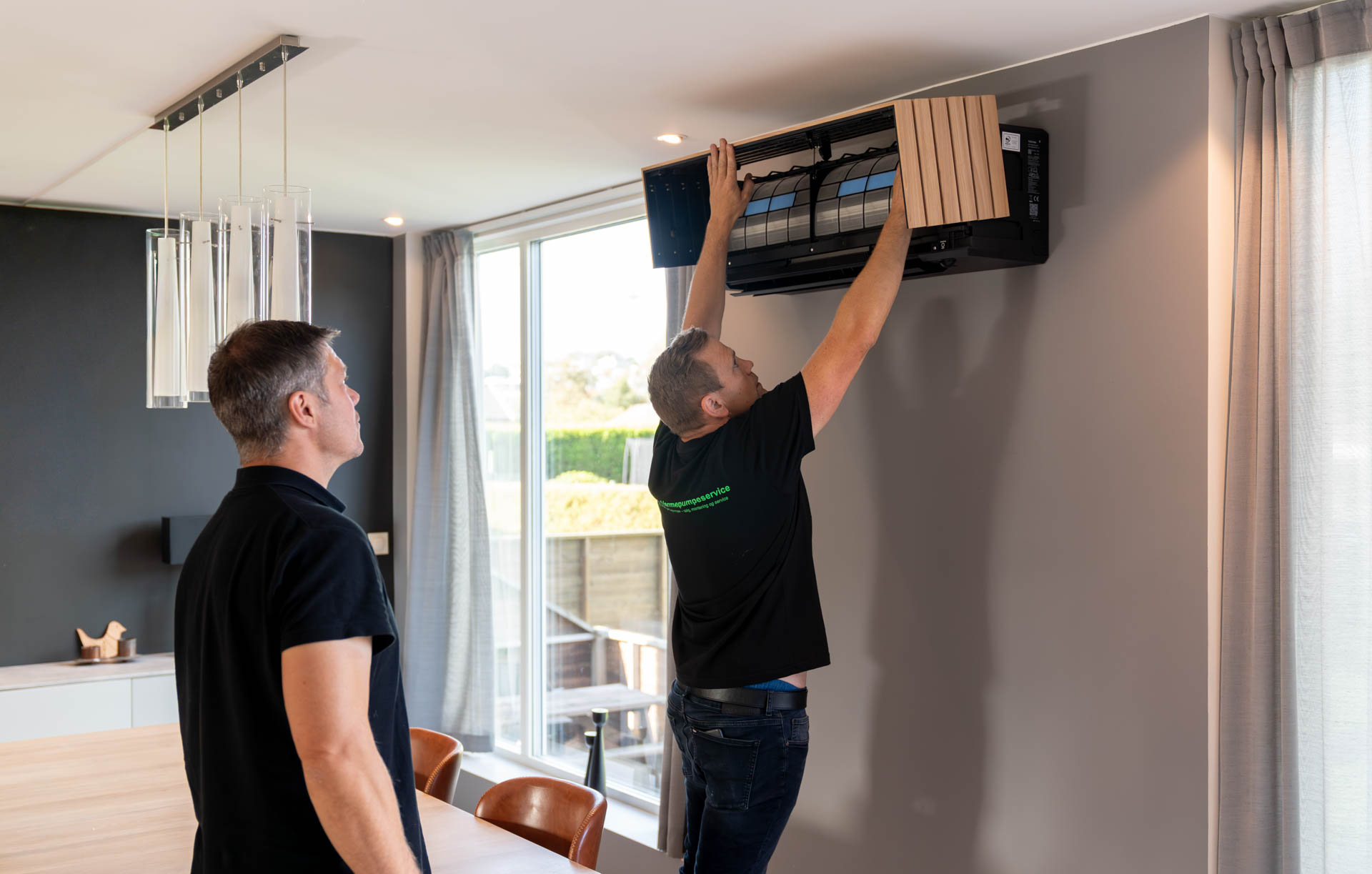 Varmepumpemontering